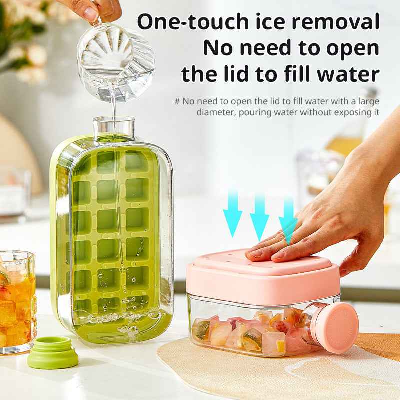 Ice - covered tray; freezer - overflow prevention ice tray by eprolo