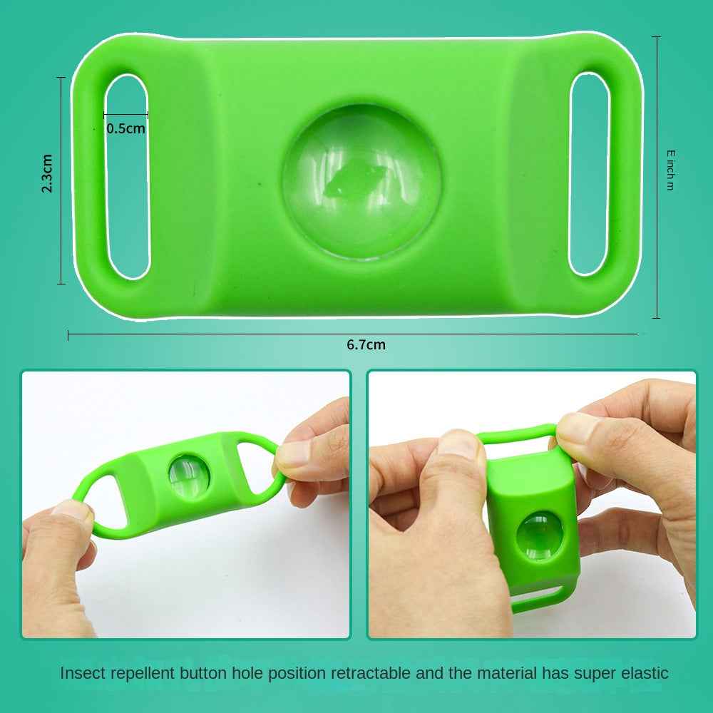Pet Cat Dog Flea and Tick Prevention Silicone Collar with Insect Repellent Tag, Anti-Flea and Anti-Tick by eprolo