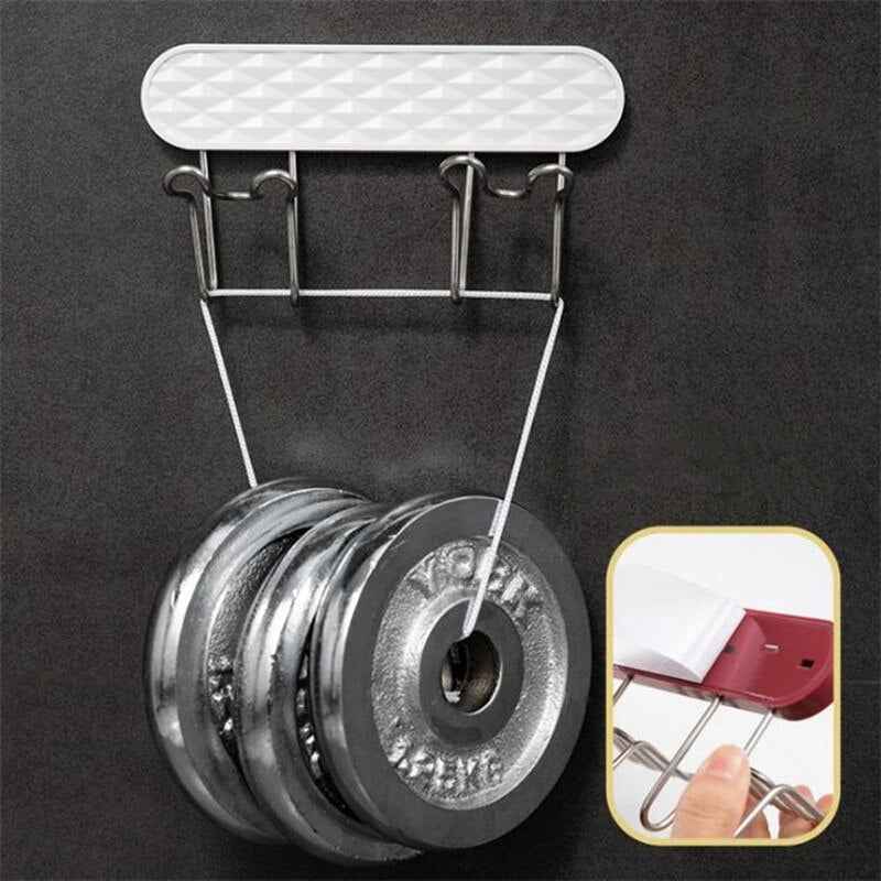 Toothbrush Holder Rack Self-adhesive Shaver Toothbrush Cup Space Saving Bathroom Stand Storage Stainless Steel Wall-mounted Rack by eprolo
