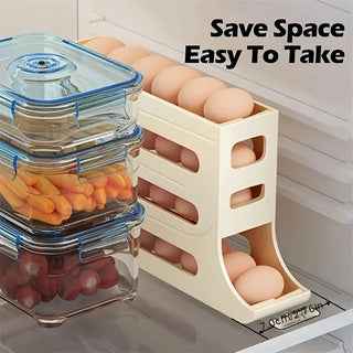 Rolling Egg Storage Box Slide-Type Automatic Egg Roller Freshness Preservation by eprolo