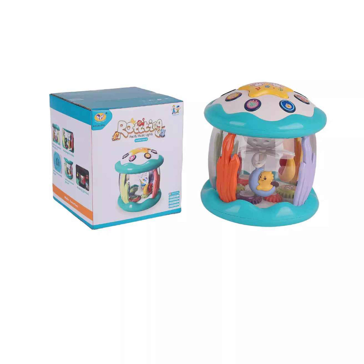 Baby children's hand clapping drum projection ocean puzzle early education toy lighting music multifunctional patting drum by eprolo