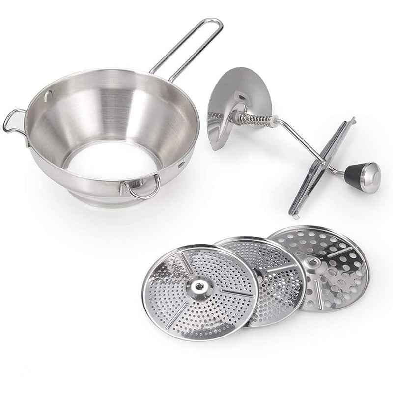 Stainless Steel Food Mixer, Jam Grinder, Potato Masher, Potato Masher, Masher, Vegetable and Fruit Grinder by eprolo