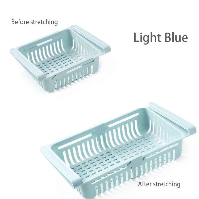 Retractable Refrigerator Divider Organizing Storage Rack Home Storage Rack Preservation Pull-Out Classification Box Refrigerator Partition Frame by eprolo
