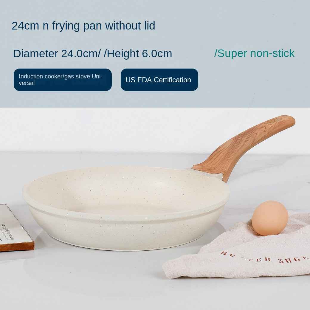 Medical stone non-stick pot soup pot stew pot frying pan wok milk pot frying pan steaming marble granite pot set by eprolo