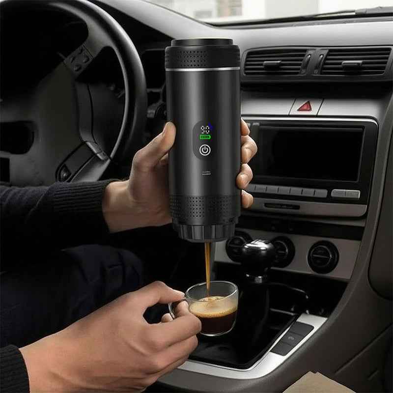 Portable Espresso Machine w/ Digital Display – 3-in-1 Capsule & Ground Coffee Maker for Travel, Camping & Office by eprolo