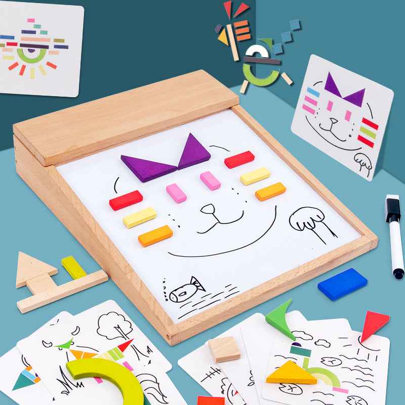 Unleash Creativity with Our Wooden Magnetic Drawing Board for Kids by eprolo