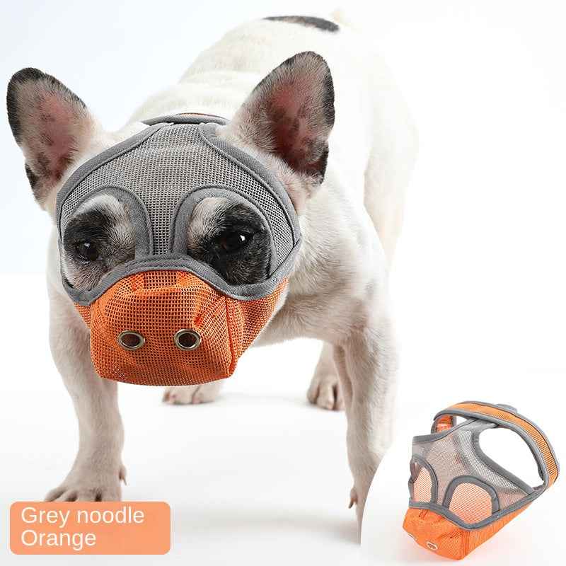 Bullmastiff Mouthguard Flat-Faced Dog Anti-Chew Anti-Bite Drinking Mouthguard by eprolo