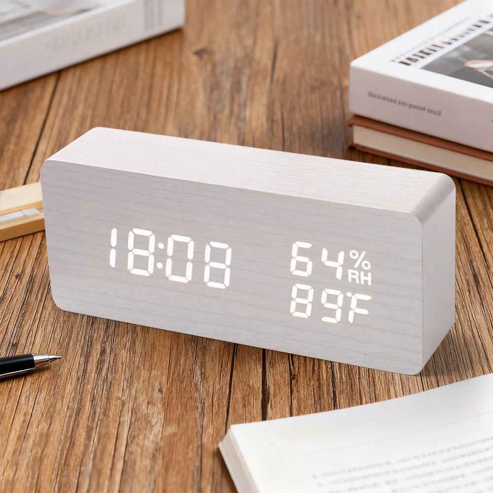 Transform Your Mornings with the LED Digital Alarm Clock: Thermometer & Night Light Included by eprolo