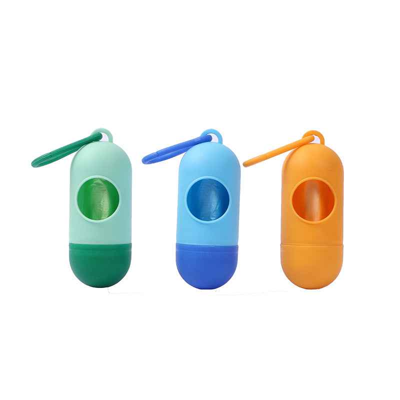 Pet Waste Bag Capsule Dog Waste Box Pill Portable Thickened Poop Bag by eprolo