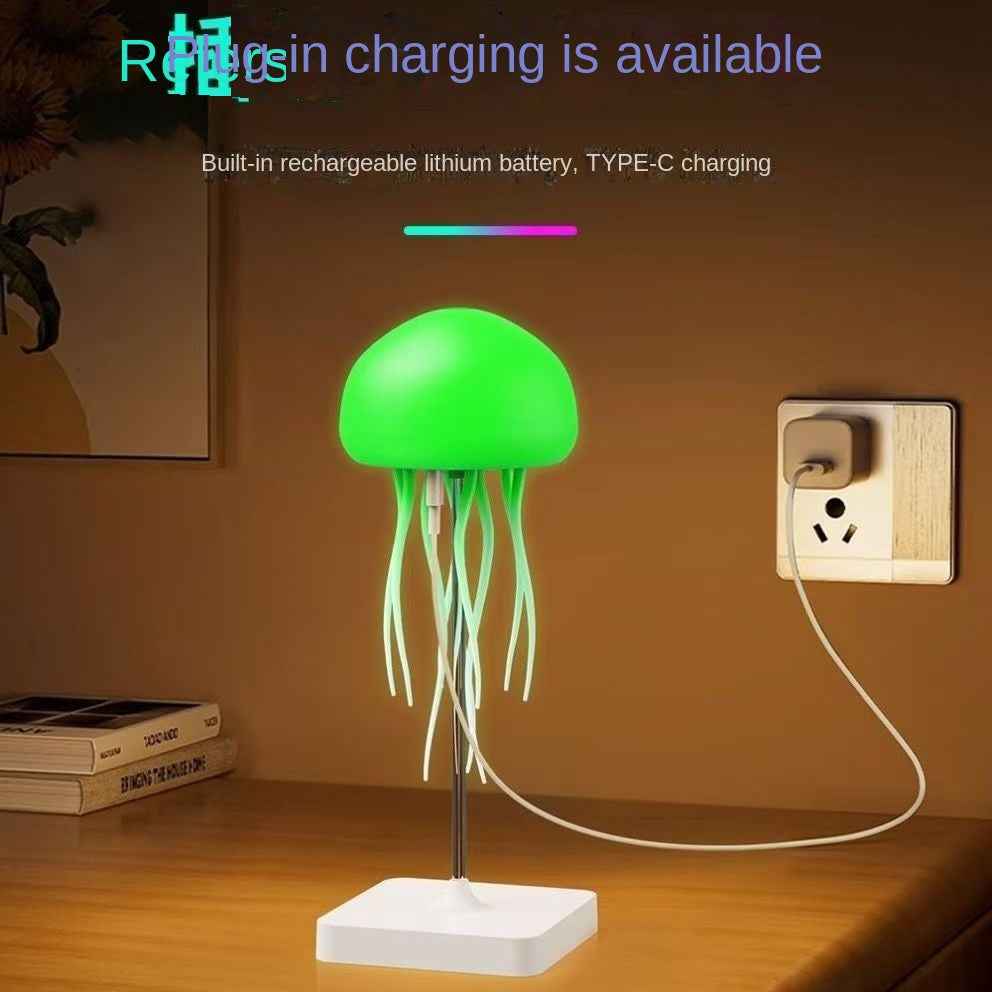 Enchanting Sound-Activated Jellyfish Lamp for a Captivating Ambiance by eprolo