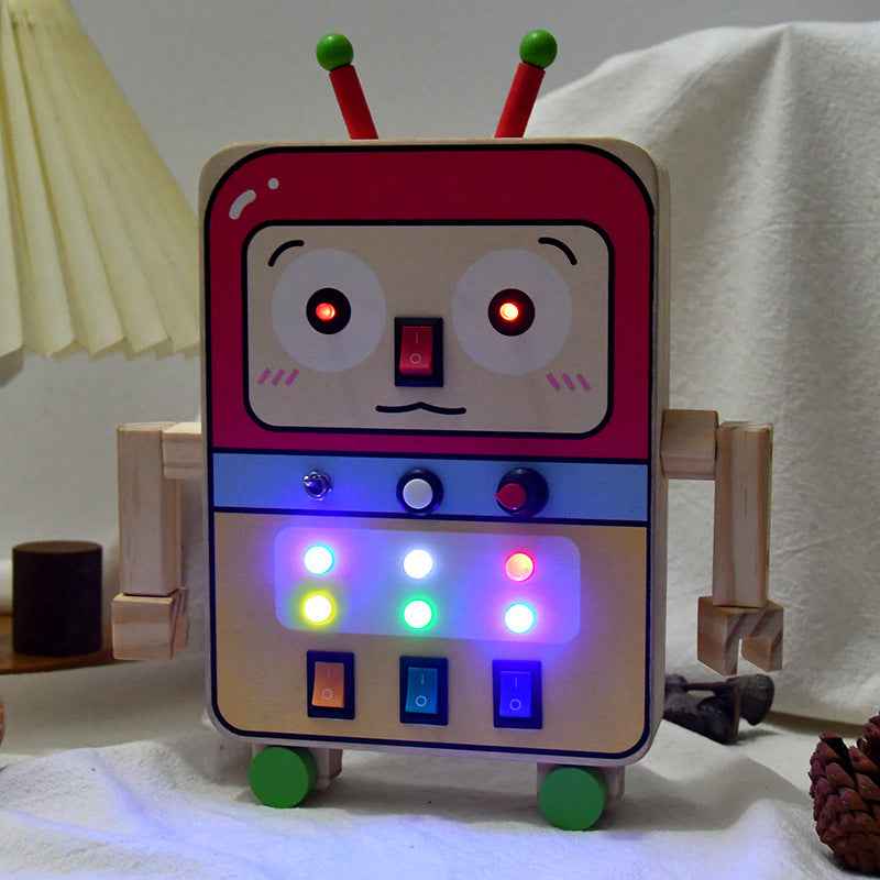 Children's circuit board switch power LED light robot busy board hands-on brain early education toy by eprolo