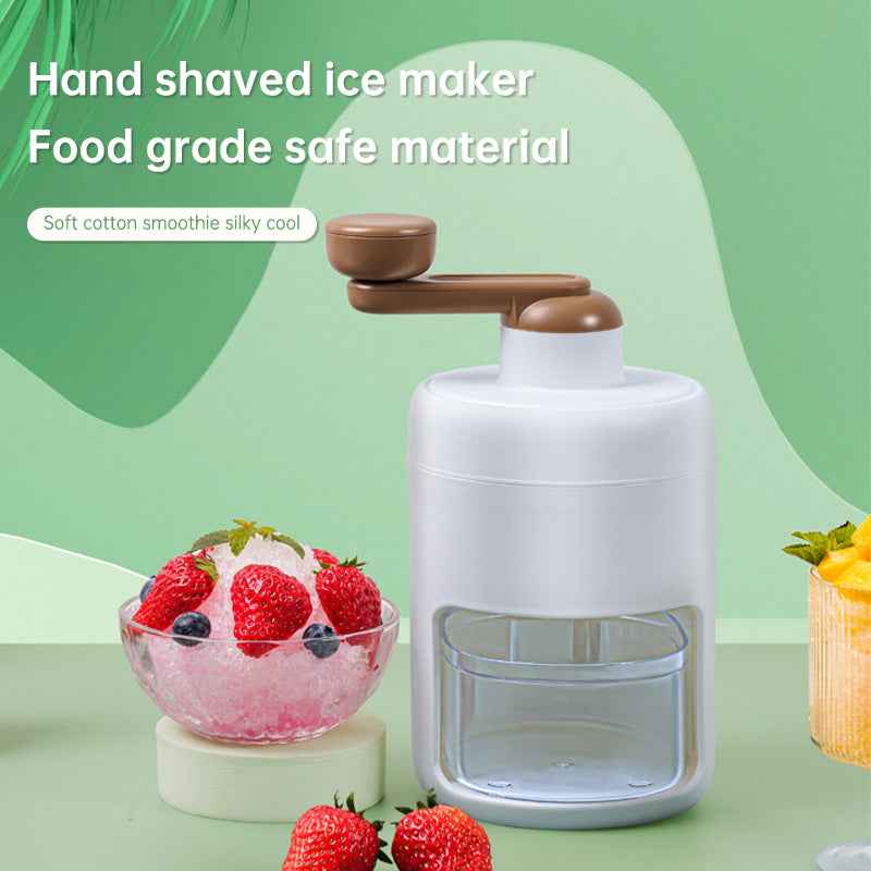 Shaved Ice Household Small Manual Ice Breaker Hand Ice Making Sand Hail Ice Breaking Magic Tool Making Continuous Sand Ice by eprolo