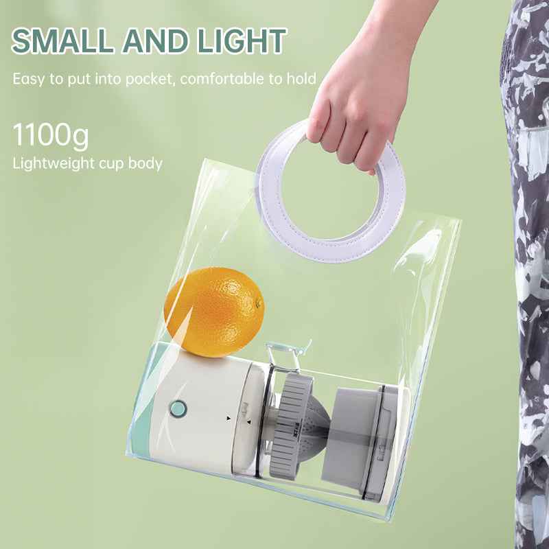 Portable USB - rechargeable slow juicer for oranges, lemons & other fruits. A handy electric blender for home kitchens. by eprolo