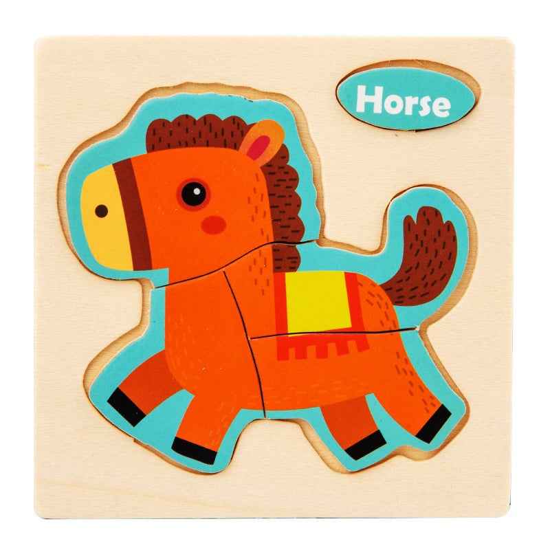 Early Education Puzzle Jitterbug With The Same Children's Educational Animal Enlightenment Cognitive Puzzle Board Toys by eprolo