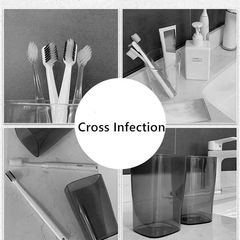 Toothbrush Holder Rack Self-adhesive Shaver Toothbrush Cup Space Saving Bathroom Stand Storage Stainless Steel Wall-mounted Rack by eprolo