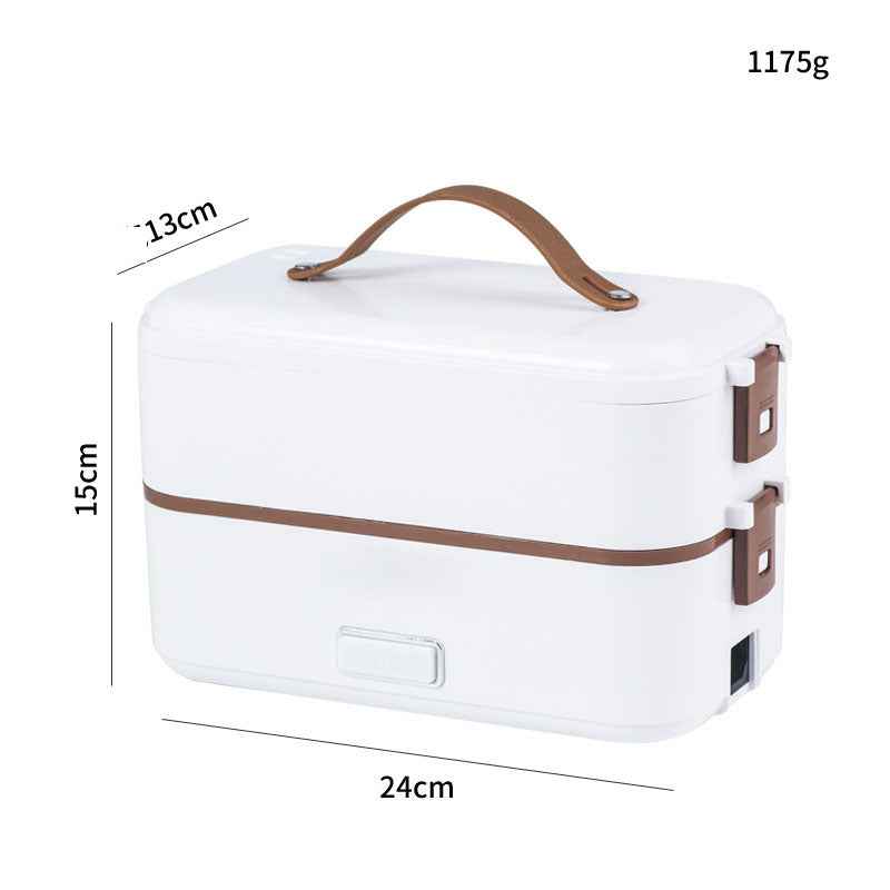 Electric lunch box stainless steel liner portable plug-in small insulation lunch box home heating lunch box steaming rice artifa by eprolo
