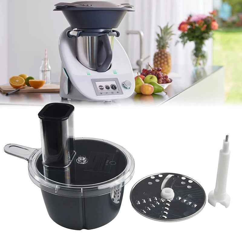 Food Cutter For Thermomix TM5 TM6 Chopper Vegetable Peeler Cooking Masher Slicing Shredding Multifunctional Fine Peeler Set by eprolo