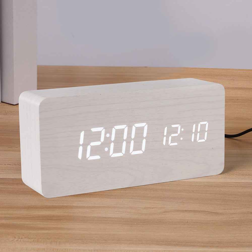 Transform Your Mornings with the LED Digital Alarm Clock: Thermometer & Night Light Included by eprolo