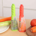 Peeler With Handle Roll Skin Tube Storage Box Apple Carrot Cucumber Stainless Steel Multi-Function Storage Type Peeling Knife by eprolo