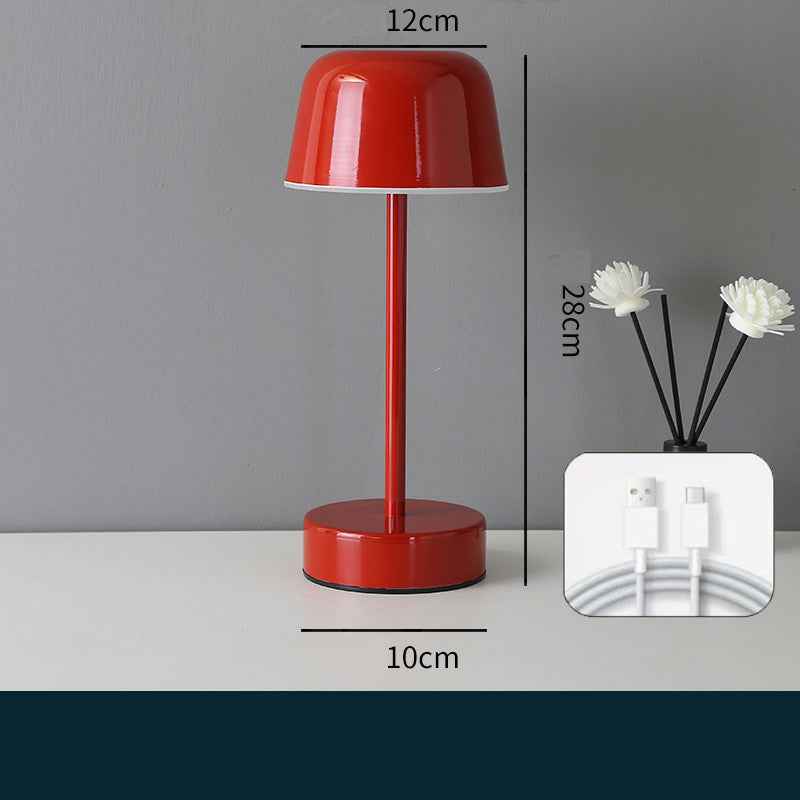 Metal Mini Night Light Touchable I-Beam Mushroom Bedroom Living Room Decor Jellyfish Ambience Lamp by eprolo