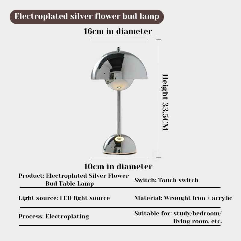 LED Mushroom Desk Lamp for Kids – Touch Control & USB Charging Night Light by eprolo