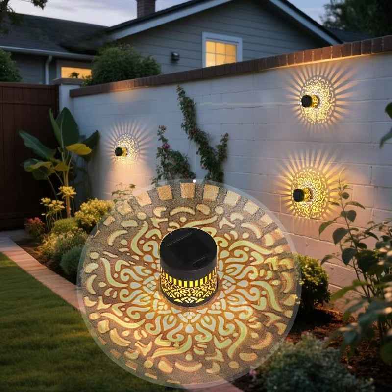 Transform Your Outdoor Space with Our Enchanting Solar Garden Wall Light by eprolo