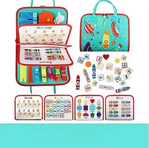 Handheld felt learning board, early education board, cross-border felt early education teaching aids, children's puzzle toys, dr by eprolo