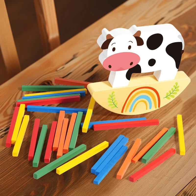 Children's wooden animal stacking high puzzle toys for early childhood education cognitive stacking high puzzle toys for babies by eprolo