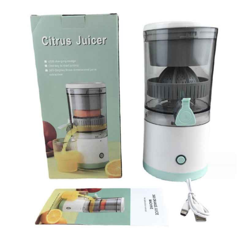 Portable USB - rechargeable slow juicer for oranges, lemons & other fruits. A handy electric blender for home kitchens. by eprolo