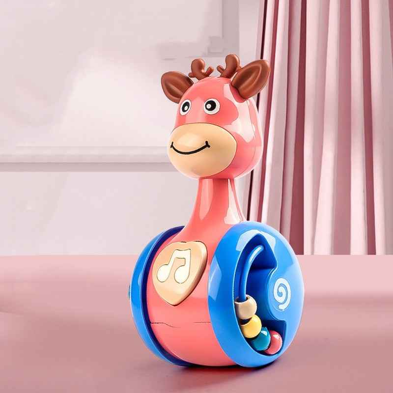 Little Deer Tumbler Children's Puzzle Early Education Toy Baby Soothing and Soothing Cartoon Shaped Cute Dinosaur by eprolo