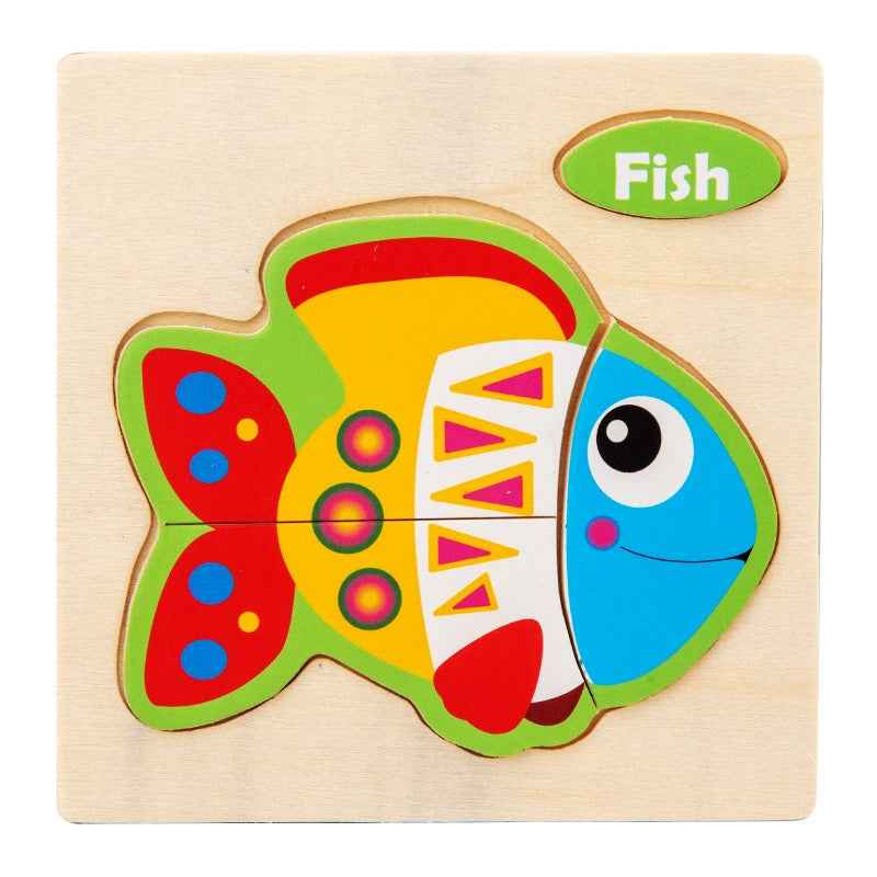 Early Education Puzzle Jitterbug With The Same Children's Educational Animal Enlightenment Cognitive Puzzle Board Toys by eprolo