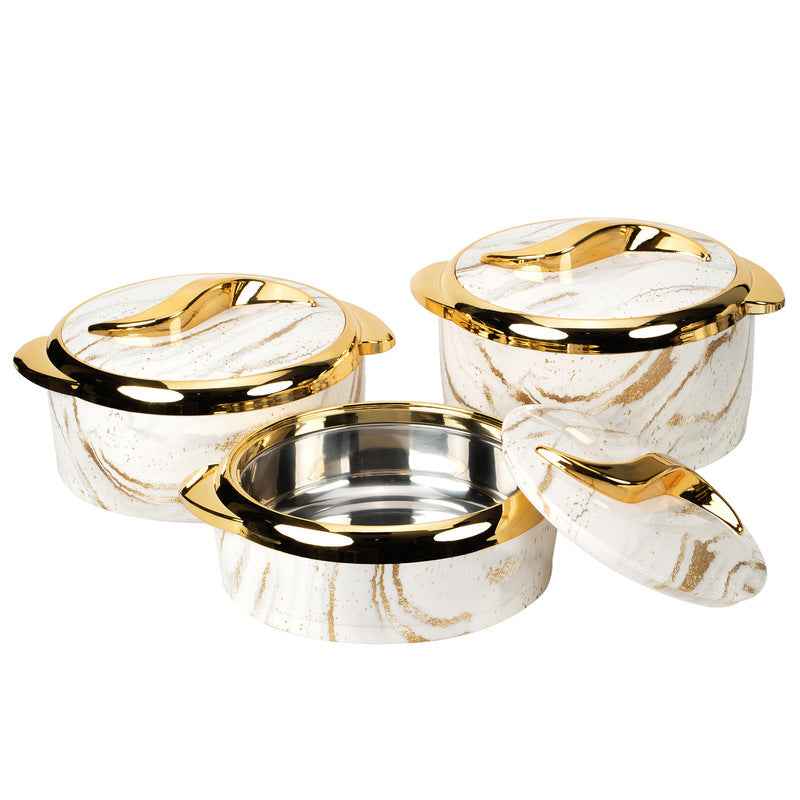 3-Piece Insulated Food Container Set (1.5L, 2L, 2.5L) - Ideal for Ramadan Celebrations, Weddings, Family Gatherings & More by eprolo