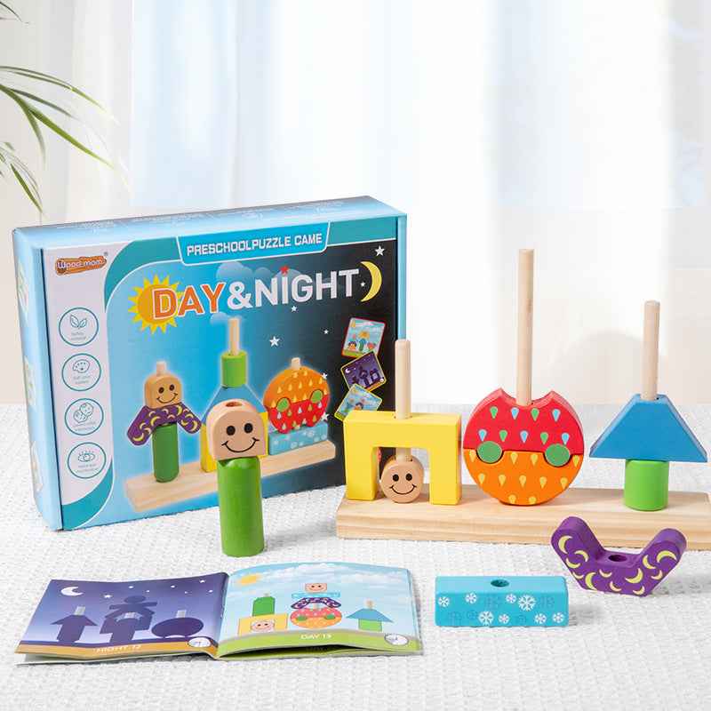Creative building blocks, children's puzzle board games, kindergarten enlightenment, early education, puzzle toys, gifts by eprolo