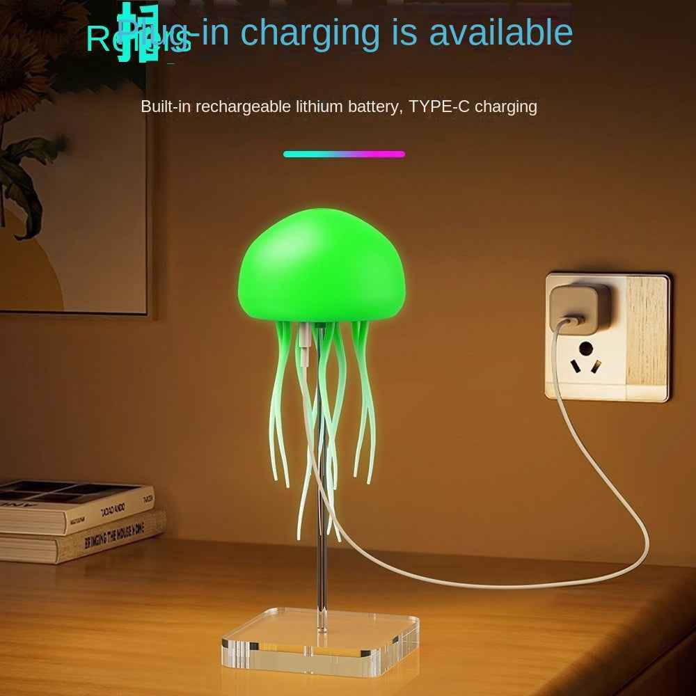 Enchanting Sound-Activated Jellyfish Lamp for a Captivating Ambiance by eprolo