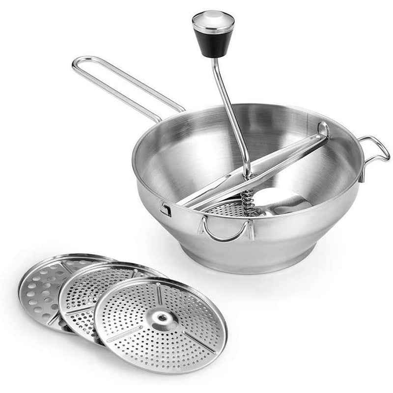 Stainless Steel Food Mixer, Jam Grinder, Potato Masher, Potato Masher, Masher, Vegetable and Fruit Grinder by eprolo
